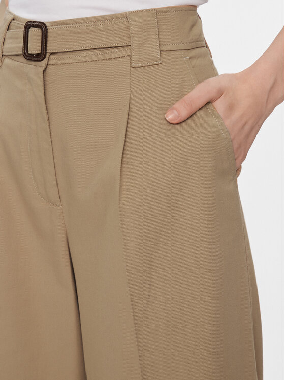 Weekend Max Mara Weekend Max Mara Spodnie materiałowe Pino 2415131121 Beżowy Wide Leg