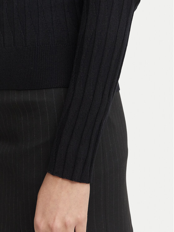 Morgan Morgan Bluzka 252-MROYA Czarny Slim Fit