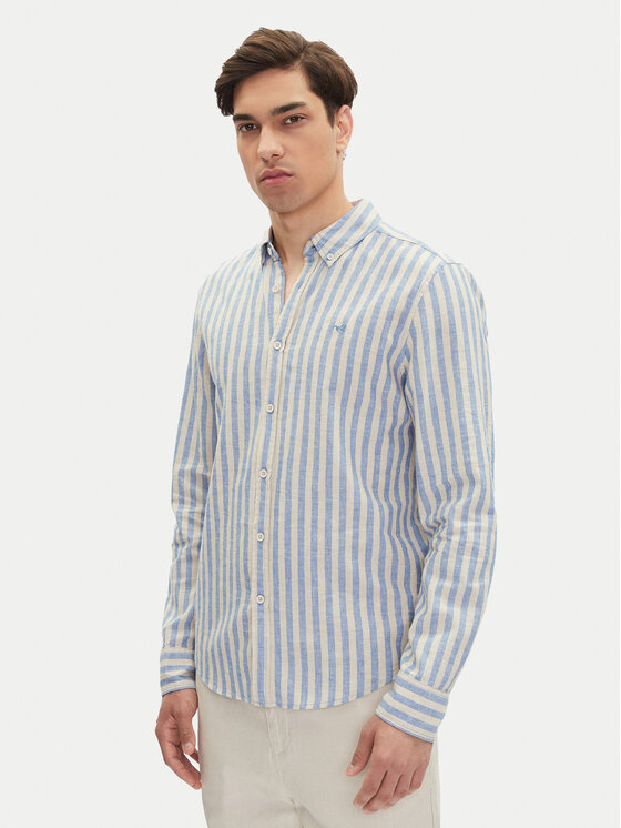 Mustang Mustang Košile Rawlins 1016249 Světle modrá Slim Fit