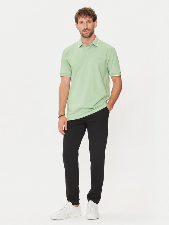 BOSS Boss Polo Passertip 50507699 Zielony Slim Fit