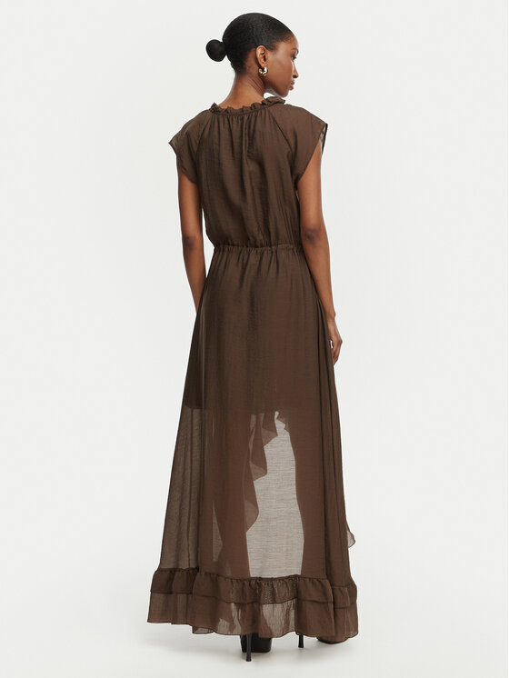 Guess Guess Coctailkleid W6GK87 W2111 Dunkelbraun Regular Fit