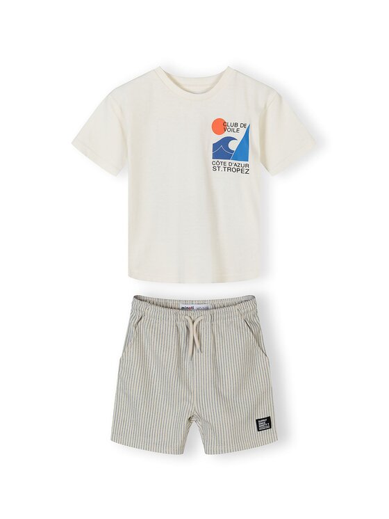 minoti minoti Zestaw 29SET205 Écru Regular Fit