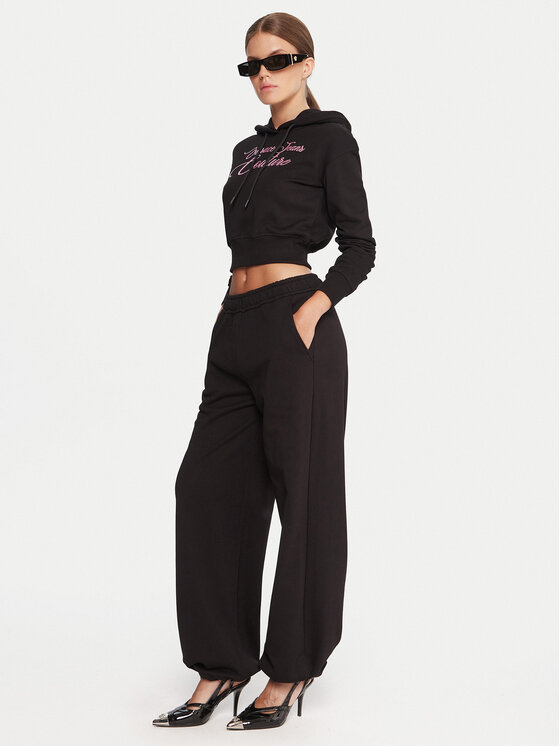 Versace Jeans Couture Versace Jeans Couture Melegítő alsó 79HAAT05 CF01T Fekete Regular Fit