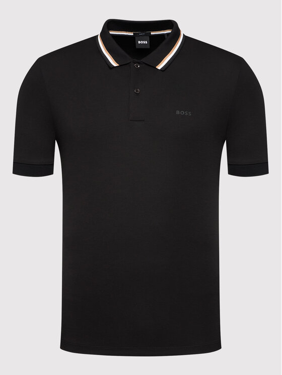 BOSS Boss Polo särk Panrose 38 50469360 Must Slim Fit