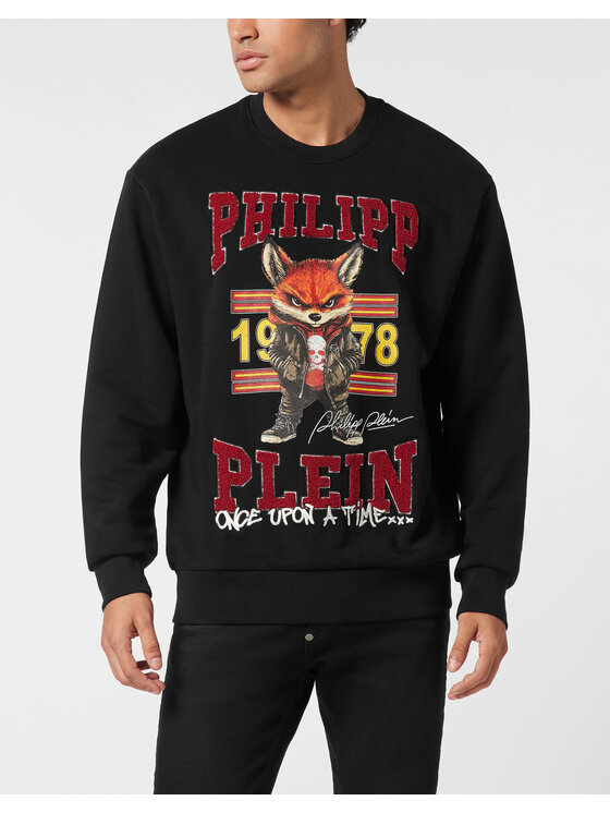 PHILIPP PLEIN PHILIPP PLEIN Bluza 25967 Czarny Regular Fit