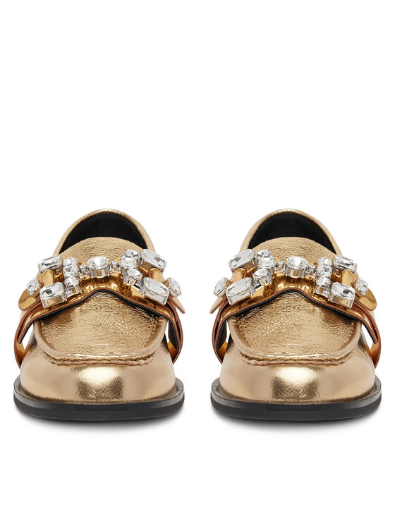 Eva Minge Eva Minge Loafersy AMARYLLIS-V1792B-315 Zlatá