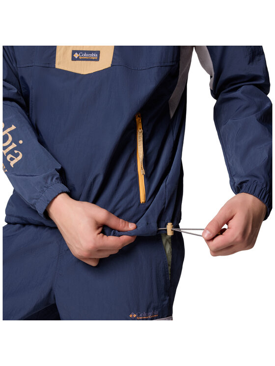 Columbia Columbia Kurtka przejściowa Columbia Riptide II Retro Windbreaker Anorak Granatowy Regular Fit