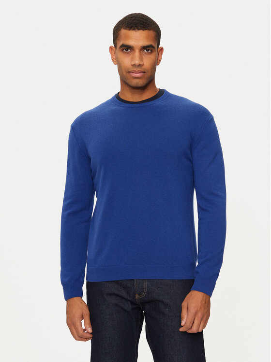 United Colors Of Benetton United Colors Of Benetton Svetr 1002U1G34 Modrá Regular Fit