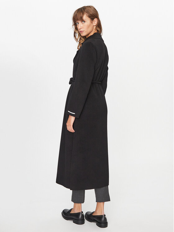 Marella Marella Wollmantel Album 2330160538200 Schwarz Regular Fit