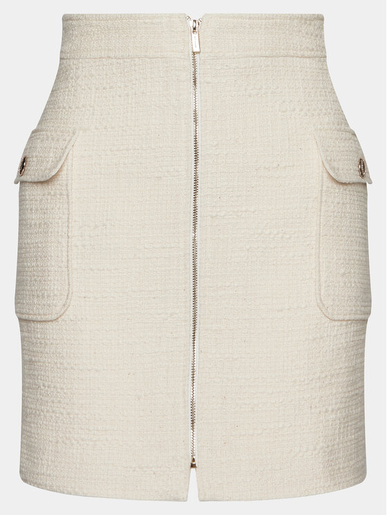 Morgan Morgan Minigonna 241-JZIP.F Beige Regular Fit