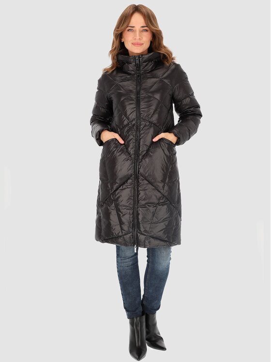 Perso Perso Kurtka damska BLH236060FX Czarny Regular Fit