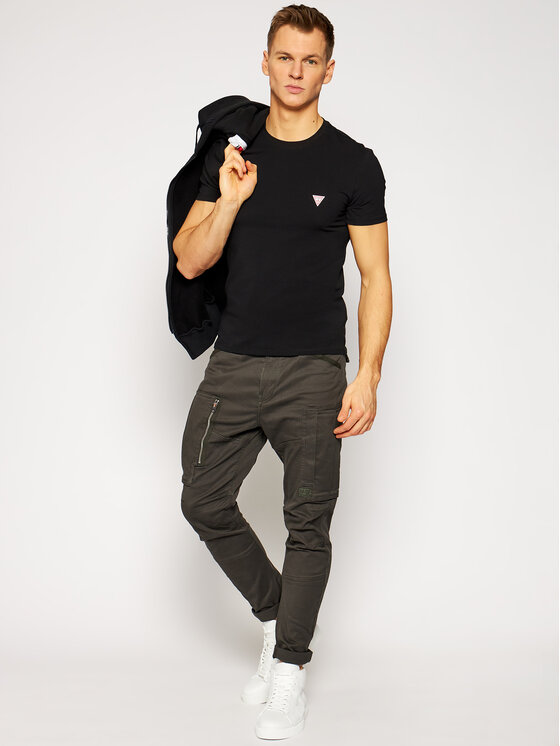 Guess T-Shirt M1RI24 J1311 Schwarz Super Slim Fit • Modivo.de