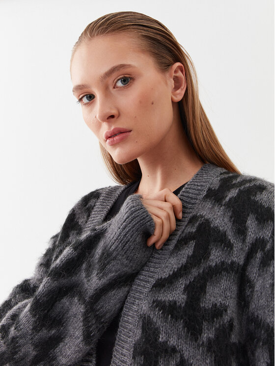 PINKO Pinko Kardigan Iguana 101712 A14L Šedá Regular Fit