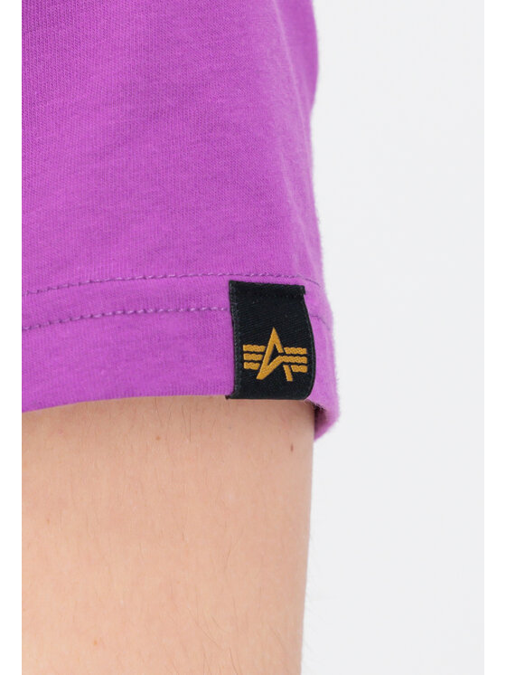 Alpha Industries Alpha Industries T-Shirt AI.128507-677-M Fioletowy Basic Fit