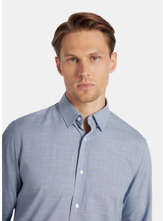 Pako Lorente Pako Lorente Koszula P25WF-1X-020 Granatowy Slim Fit