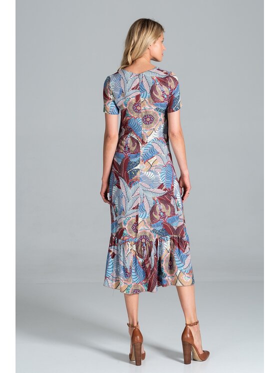 FIGL FIGL Φόρεμα M827 Έγχρωμο Regular Fit