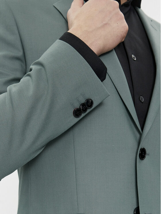 HUGO Hugo Abito completo Arti/Hesten232X 50500247 Verde Extra Slim Fit