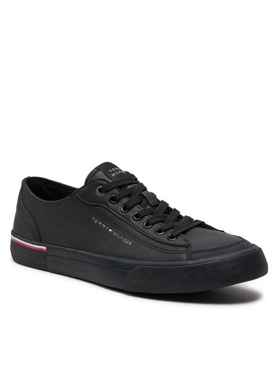 Tommy Hilfiger Tommy Hilfiger Sneakers Corporate Vulc Leather FM0FM04953 Nero