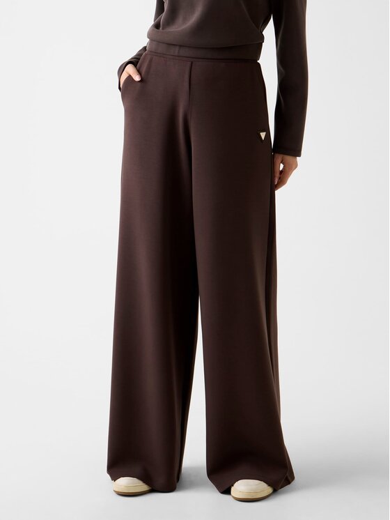 Guess Spodnie materiałowe 166071 Brązowy Slim Fit