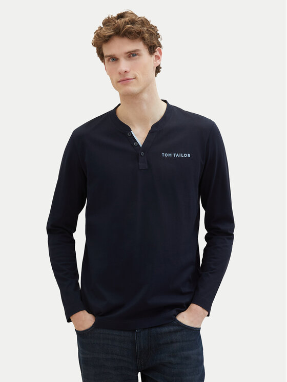 Tom Tailor S dlhými rukávmi 1040908 Tmavomodrá Regular Fit