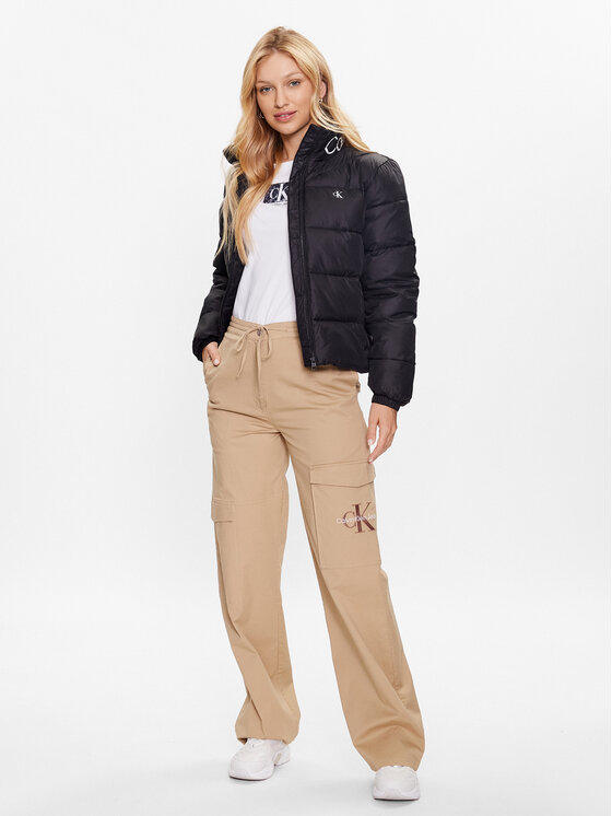 Calvin Klein Jeans Calvin Klein Jeans Тишърт J20J221631 Бял Regular Fit