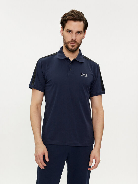 EA7 Emporio Armani Polokošeľa 3DPF23 PJ02Z 0554 Tmavomodrá Regular Fit