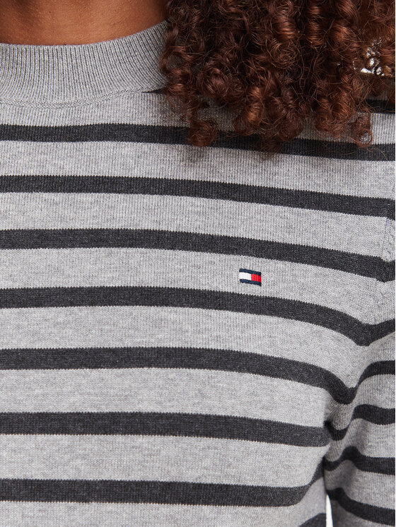 Tommy Hilfiger Tommy Hilfiger Пуловер WW0WW49705 Тъмносив Slim Fit