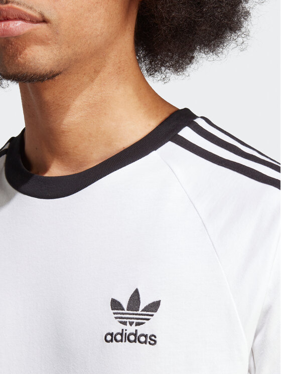 adidas adidas Tričko Adicolor Classics 3-Stripes T-Shirt IA4846 Biela Slim Fit