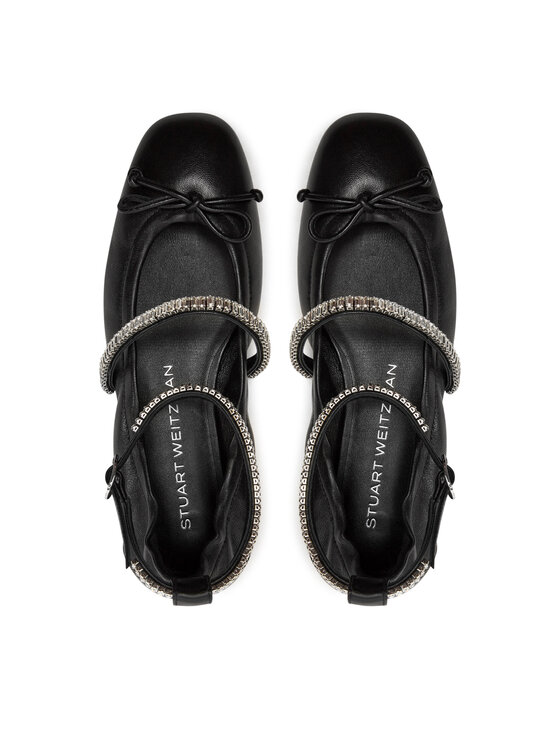 Stuart Weitzman Stuart Weitzman Baleriny Stefannie Balet Flat SI443 Czarny