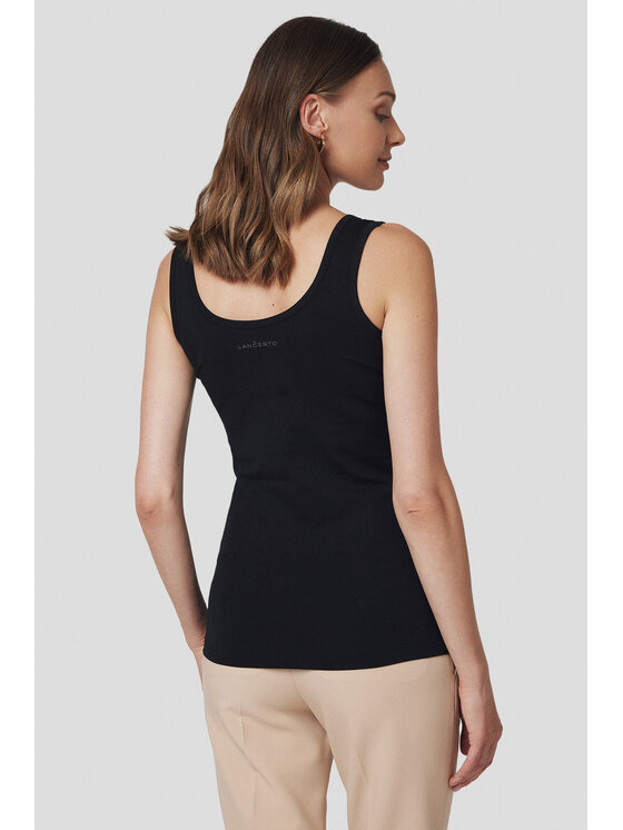 Lancerto Lancerto Top Cynthia TS073225000004 Czarny Slim Fit