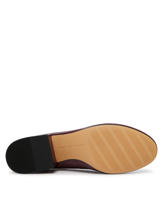 Tommy Hilfiger Tommy Hilfiger Lodičky Heeled Maryjane Buckle FW0FW09347 Bordová