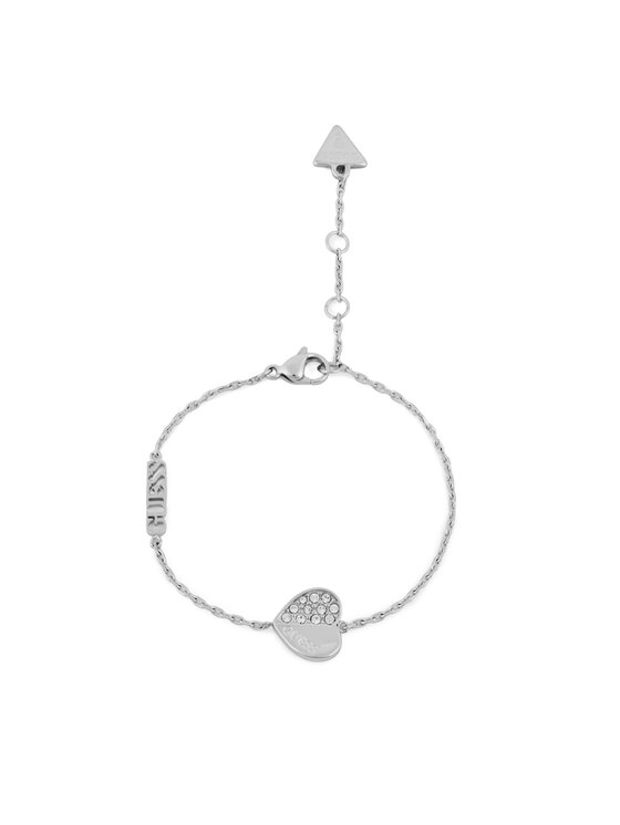 Guess Guess Náramek Lovely Guess JUBB03 036JW Stříbrné rhodiování