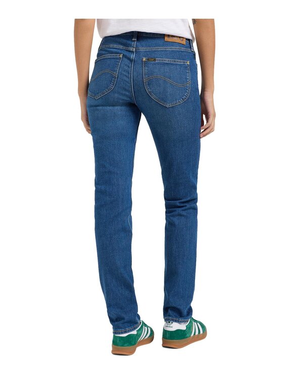 Lee Lee Jeansy 112366356 Niebieski Straight Leg