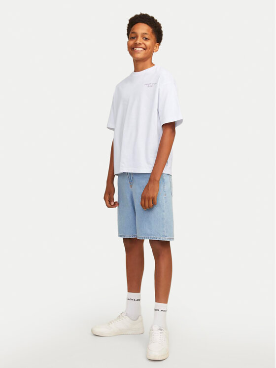 Jack&Jones Junior Jack&Jones Junior T-shirt Noho Back Graphic 12263186 Bijela Relaxed Fit