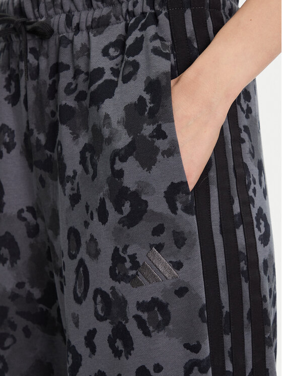 adidas adidas Donji dio trenerke Animal Print 3-Stripes JM1839 Bež Loose Fit