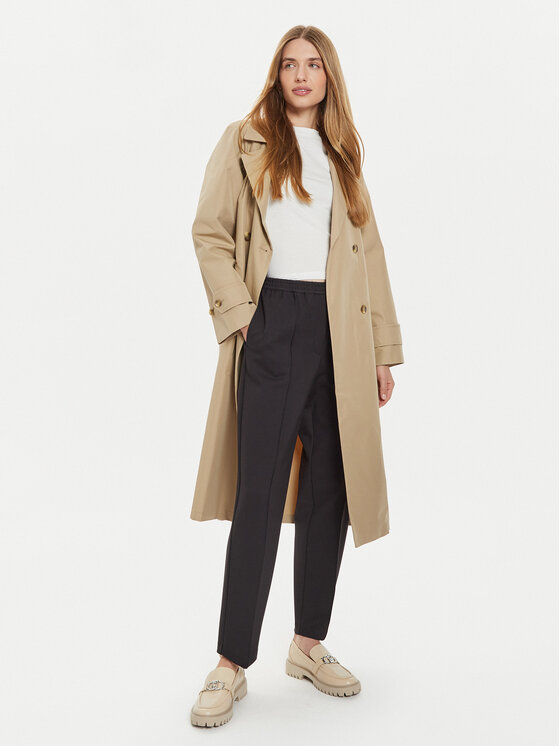 Tommy Hilfiger Tommy Hilfiger Παντελόνι υφασμάτινο WW0WW43633 Μαύρο Straight Fit