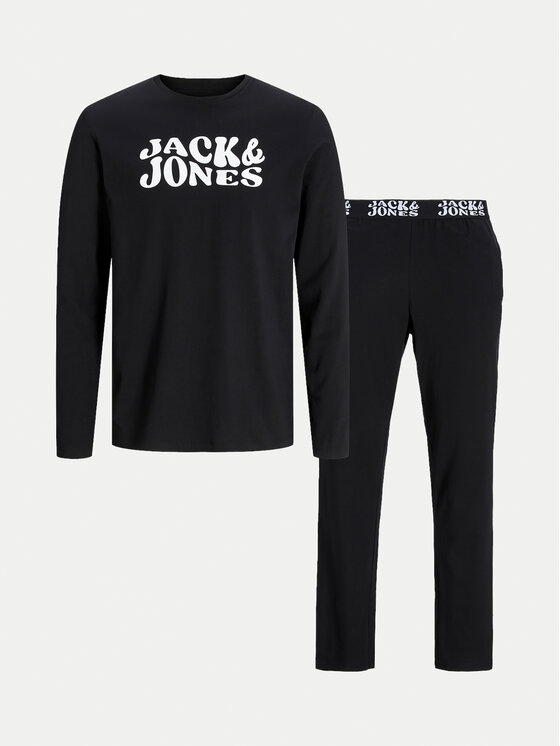 Jack&Jones Pidžama Elton 12267003 Melns Standard Fit