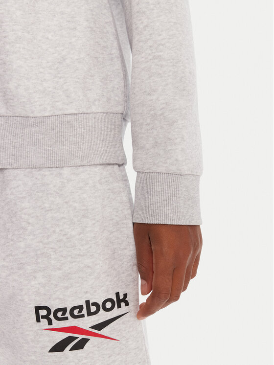 Reebok Reebok Majica dugih rukava RK25169CCW Siva Regular Fit