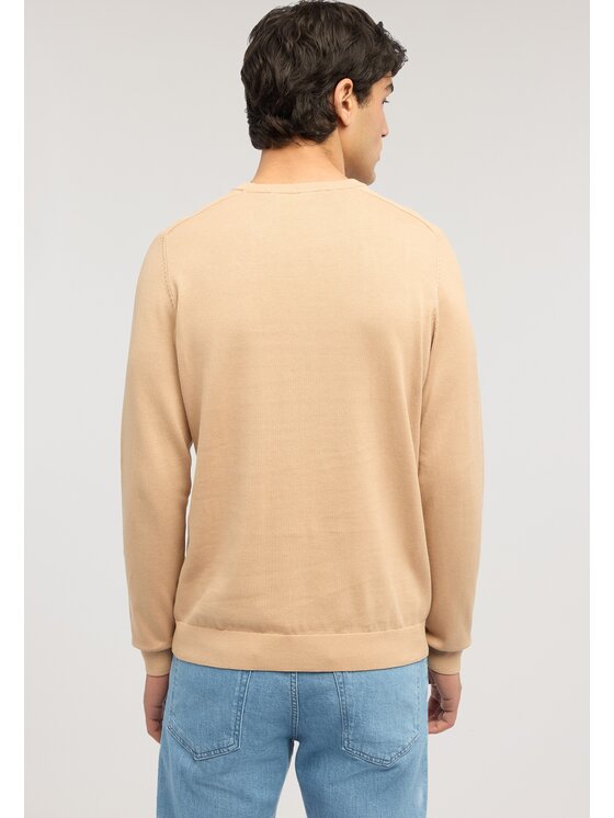 Trussardi Trussardi Sweter M0598000064N012 Kremowy Regular Fit