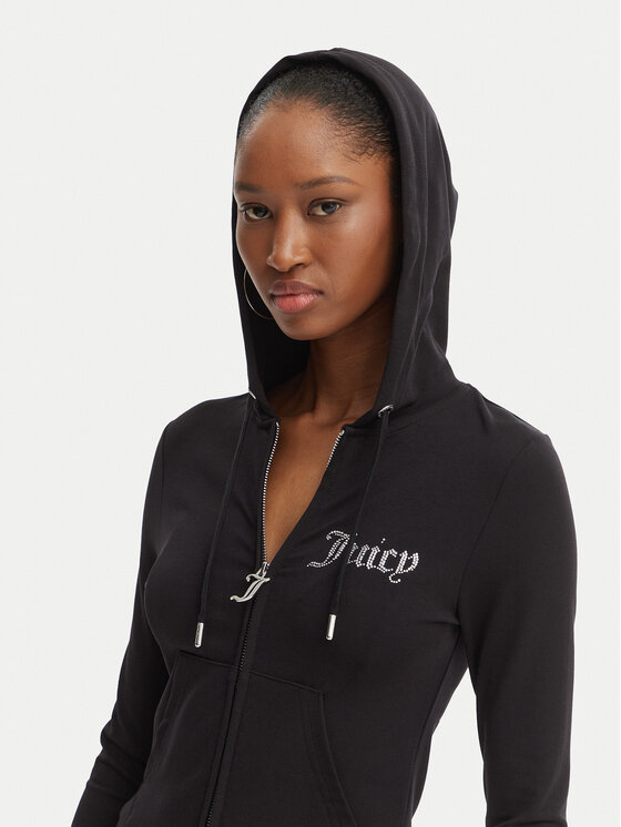 Juicy Couture Juicy Couture Bluza Oola JCWAS126306 Czarny Slim Fit