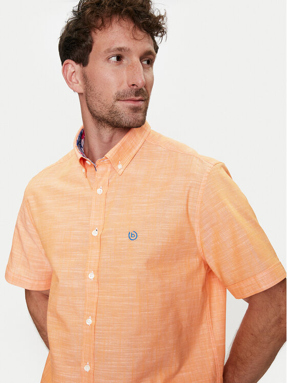 Bugatti Bugatti Camicia 9450 58334A Arancione Modern Fit