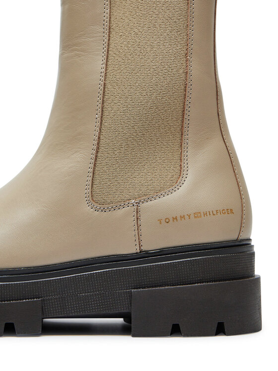 Tommy Hilfiger Tommy Hilfiger Боти тип челси Monochromatic Chelsea Boot FW0FW06730 Бежов