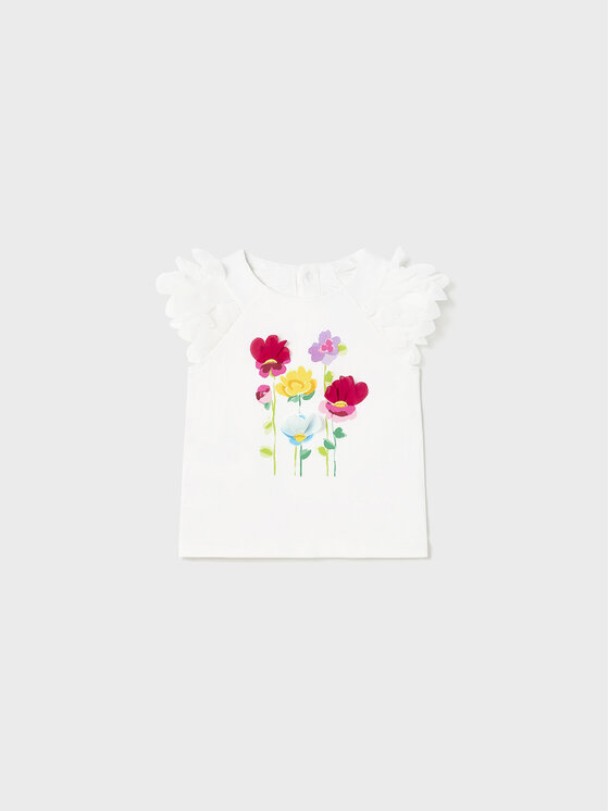 Mayoral Mayoral T-särk 1006 Valge Regular Fit