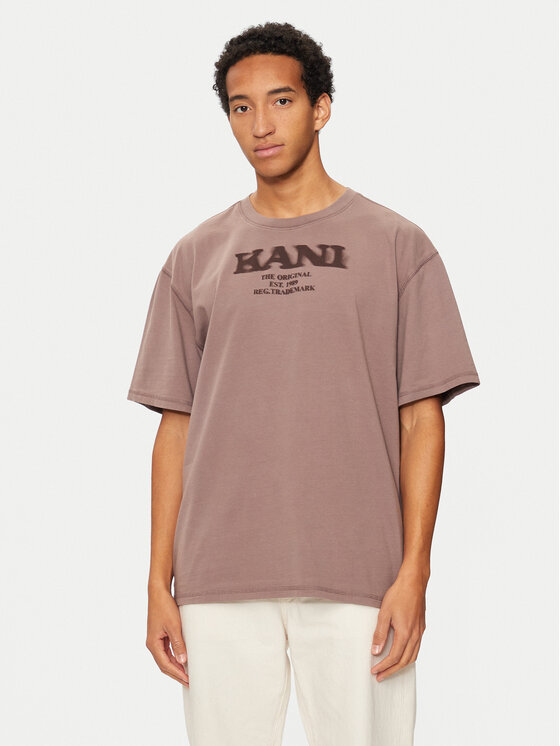 Karl Kani Karl Kani T-särk Retro Sprayed 60300094 Beež Regular Fit