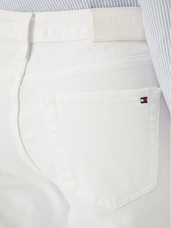 Tommy Hilfiger Tommy Hilfiger Blugi WW0WW48579 Alb Slim Fit