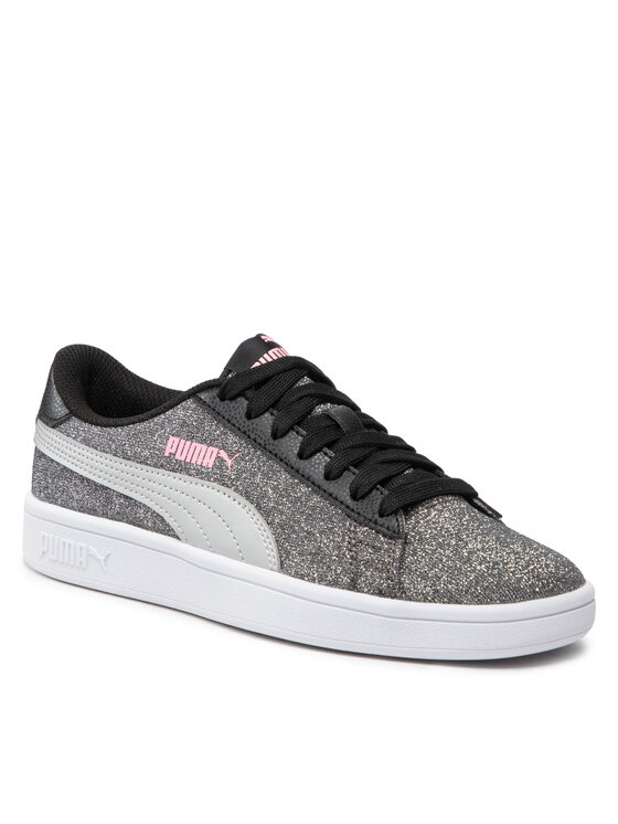 Sneakersy Puma, Rozmiar 37.5, Srebrne, Smash v2 Glitz Glam Jr 367377