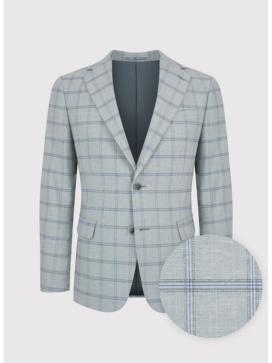 Pako Lorente Pako Lorente Marynarka P23SF-3X-016 Szary Slim Fit