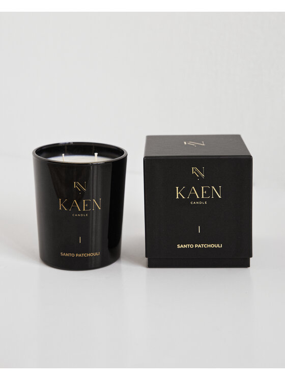 KAEN CANDLE KAEN CANDLE Świeca zapachowa Zestaw świec KAEN CANDLE | Santo Patchouli & Cotton Jasmine Czarny