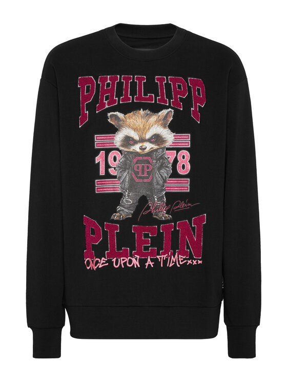 PHILIPP PLEIN PHILIPP PLEIN Bluza 25969 Czarny Regular Fit