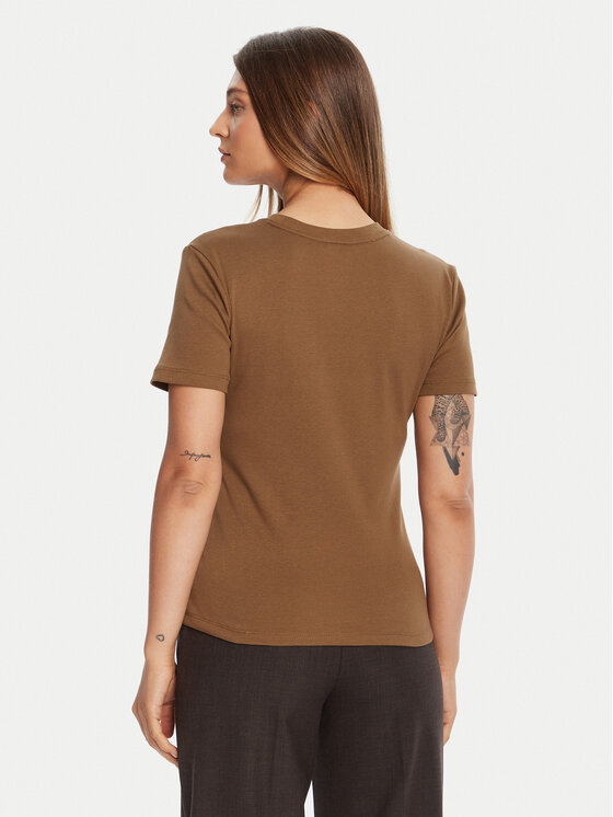 Tommy Hilfiger Tommy Hilfiger T-Shirt New Cody WW0WW40587 Hnědá Slim Fit